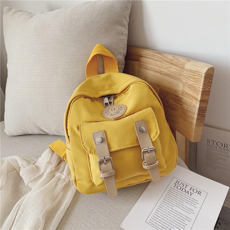 Stylish And Waterproof Nylon Backpack For Girls With Trendy Color Block Design