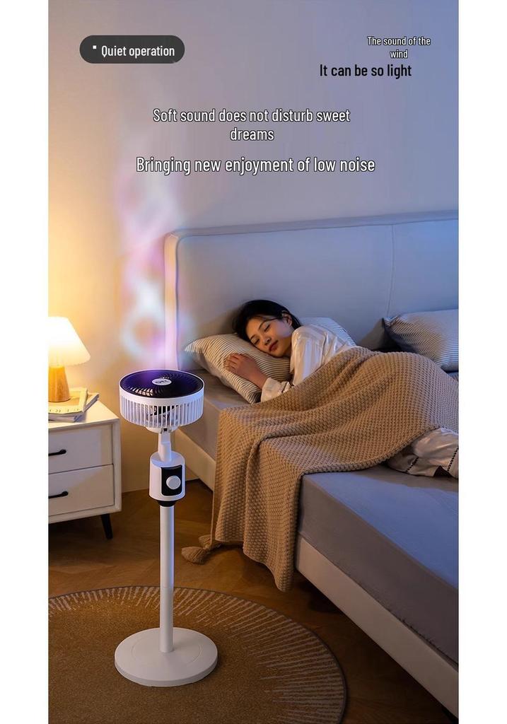 Yangzi Silent Air Circulation Fan with Remote Control - Table & Floor Dual-Use Electric Fan