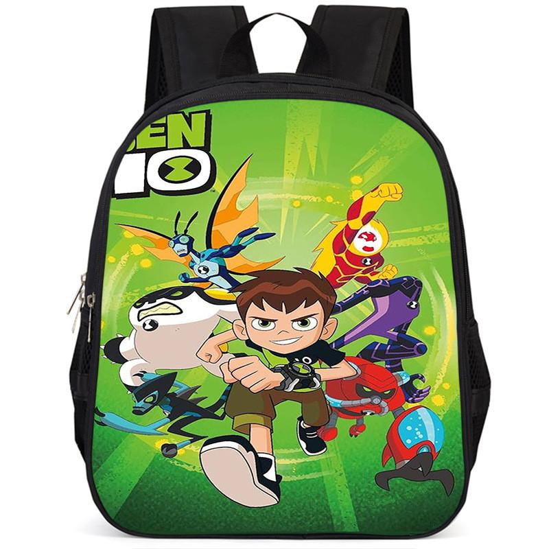 Ben10 15-inch Large Capacity Lightweight Oxford School Backpack For Kids