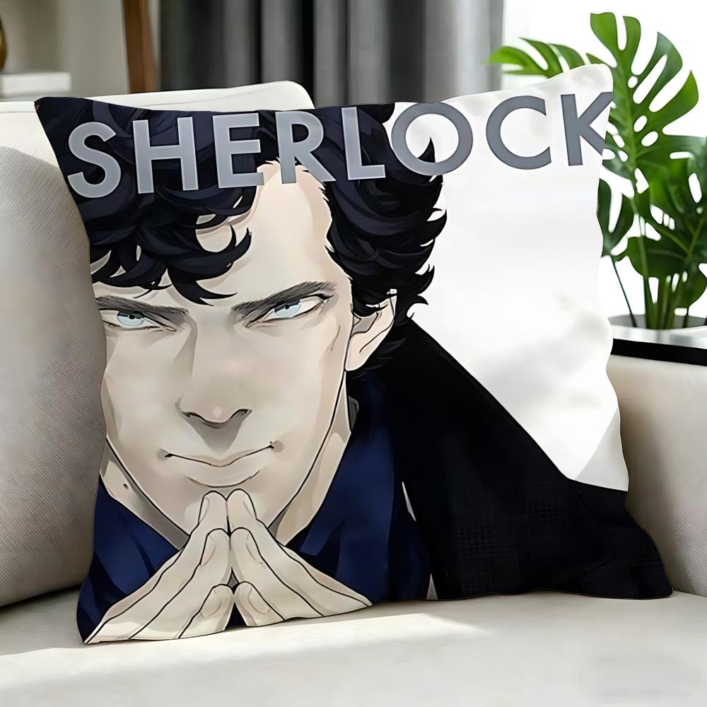 character Sherlock Holmes Cushion Cover Cushion Cover Set Pcs x x x Pillowcase Decorative Sofa Home Decor