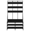 Clothes Rack with Shoe Space, Black, 100X40X184 Cm