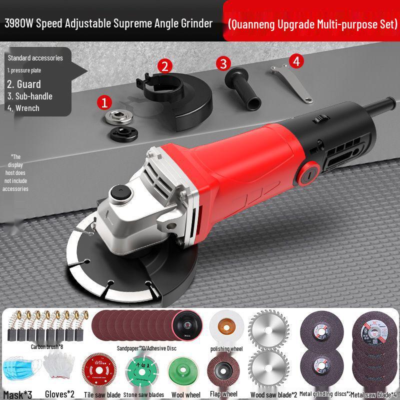 Multifunctional Angle Grinder & Polisher for Household Use