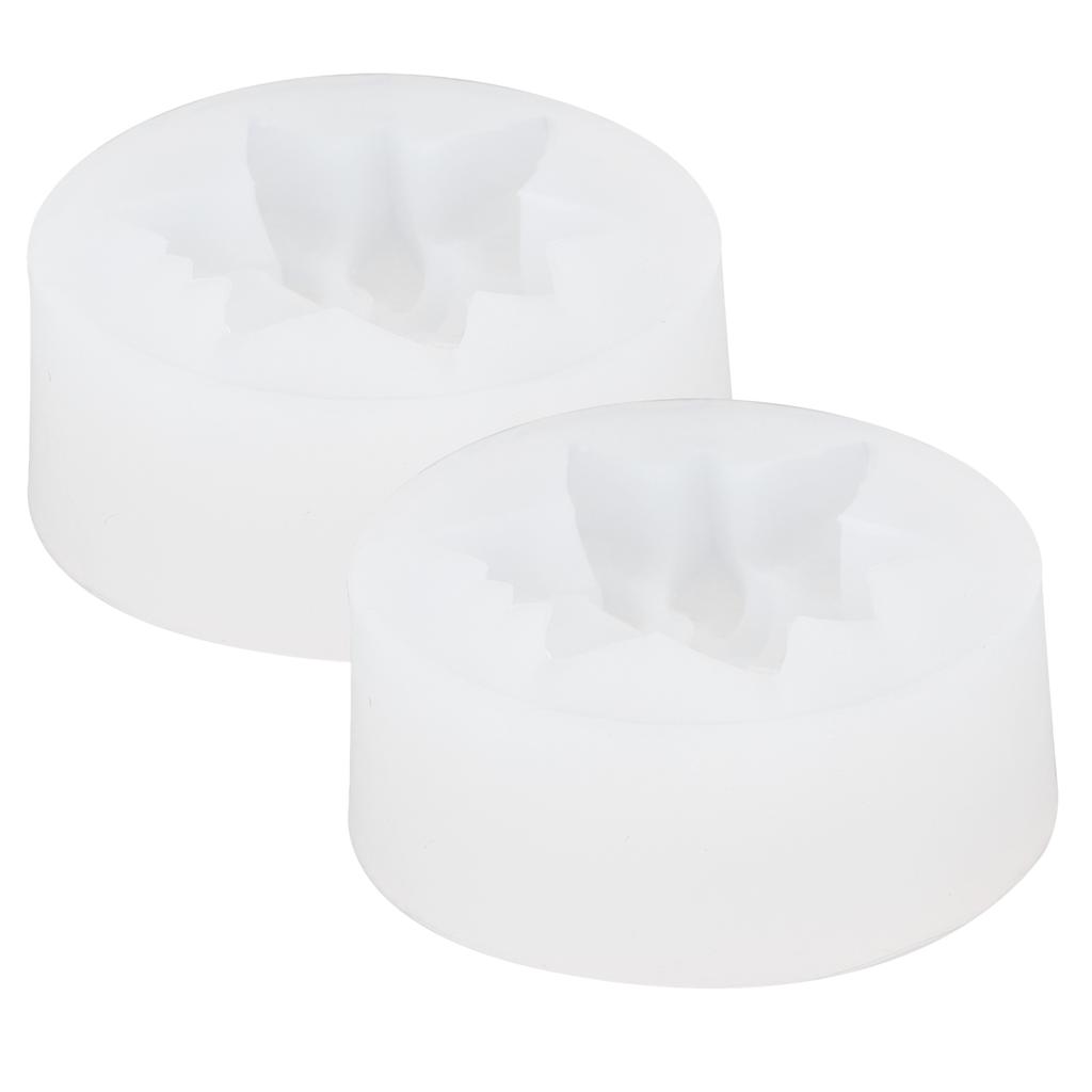 2PCS Flower Silicone Mold DIY Aromatherapy Candle Plaster Chocolate Cake Soap Mold