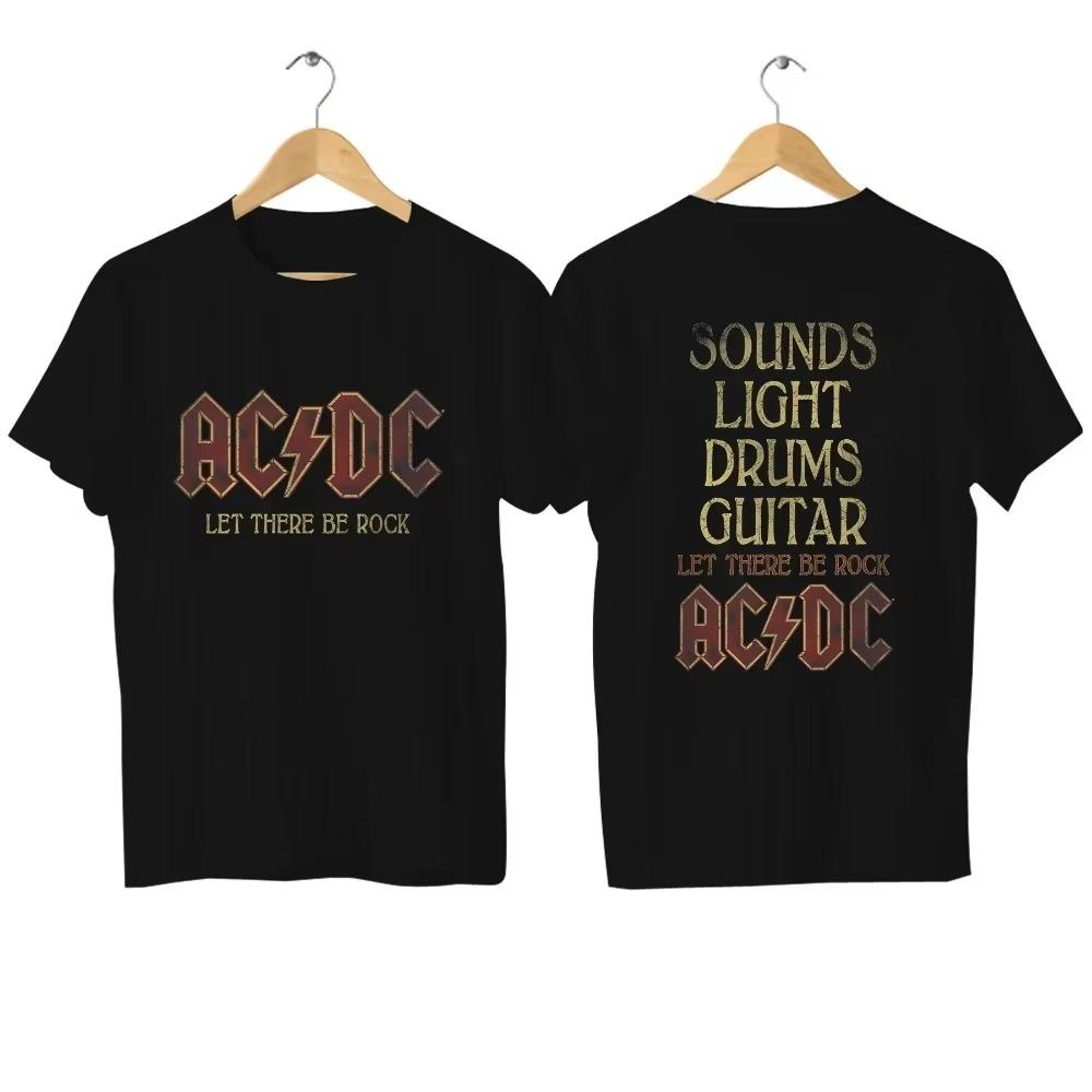 2024 AC PWRDUP Živé DC Potiskové Tričko Grafická Trička Muži Ženy Mužské Bavlna Hip Hop Móda Nadměrná Trička Letní Oblečení