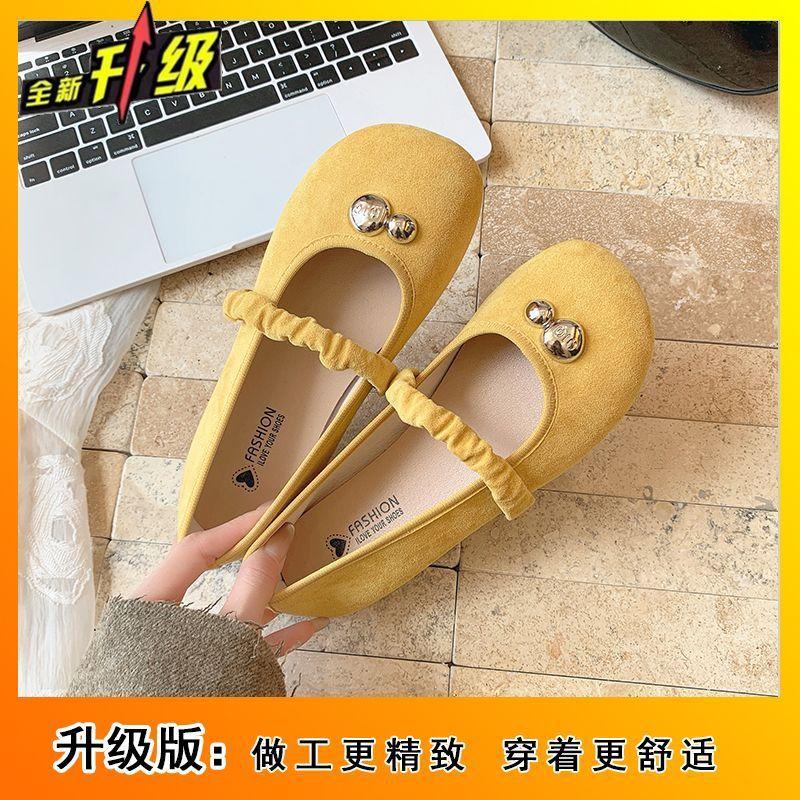 2025 spring new retro gentle skirt Mary Jane shoes women's shallow mouth single shoes round head ladyshoes women