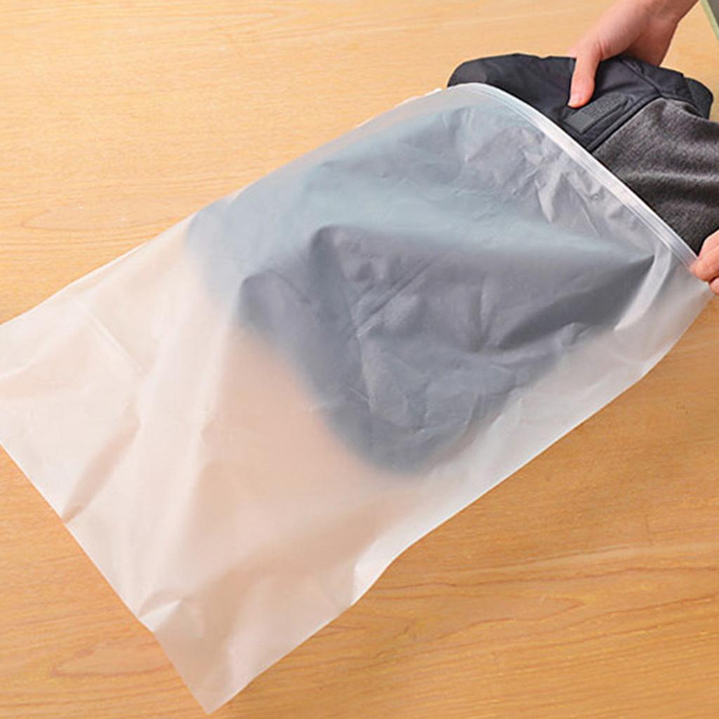 1pcs Translucent Zip Storage Bag Clothes Underwear Socks Organizer
