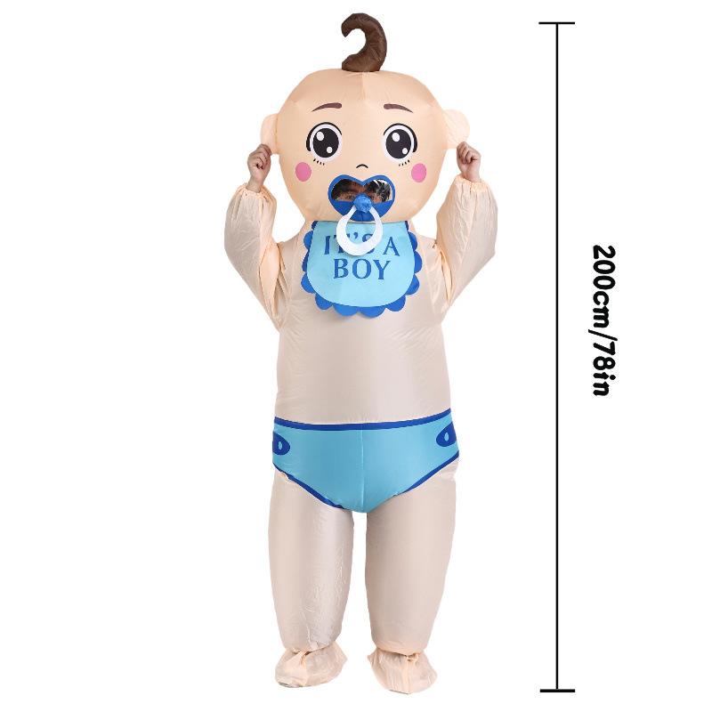 

New Cute Bib Baby Boy Inflatable Clothes Party Decoration Festival Celebration Funny One size fits all