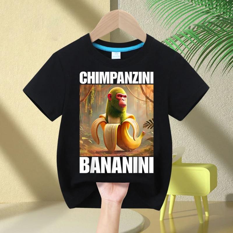 2025 Funny Italian Classic of Mountains and Seas Children's Cotton T-shirt Boys Girls Cartoon CosPlay Short Sleeve Breathable