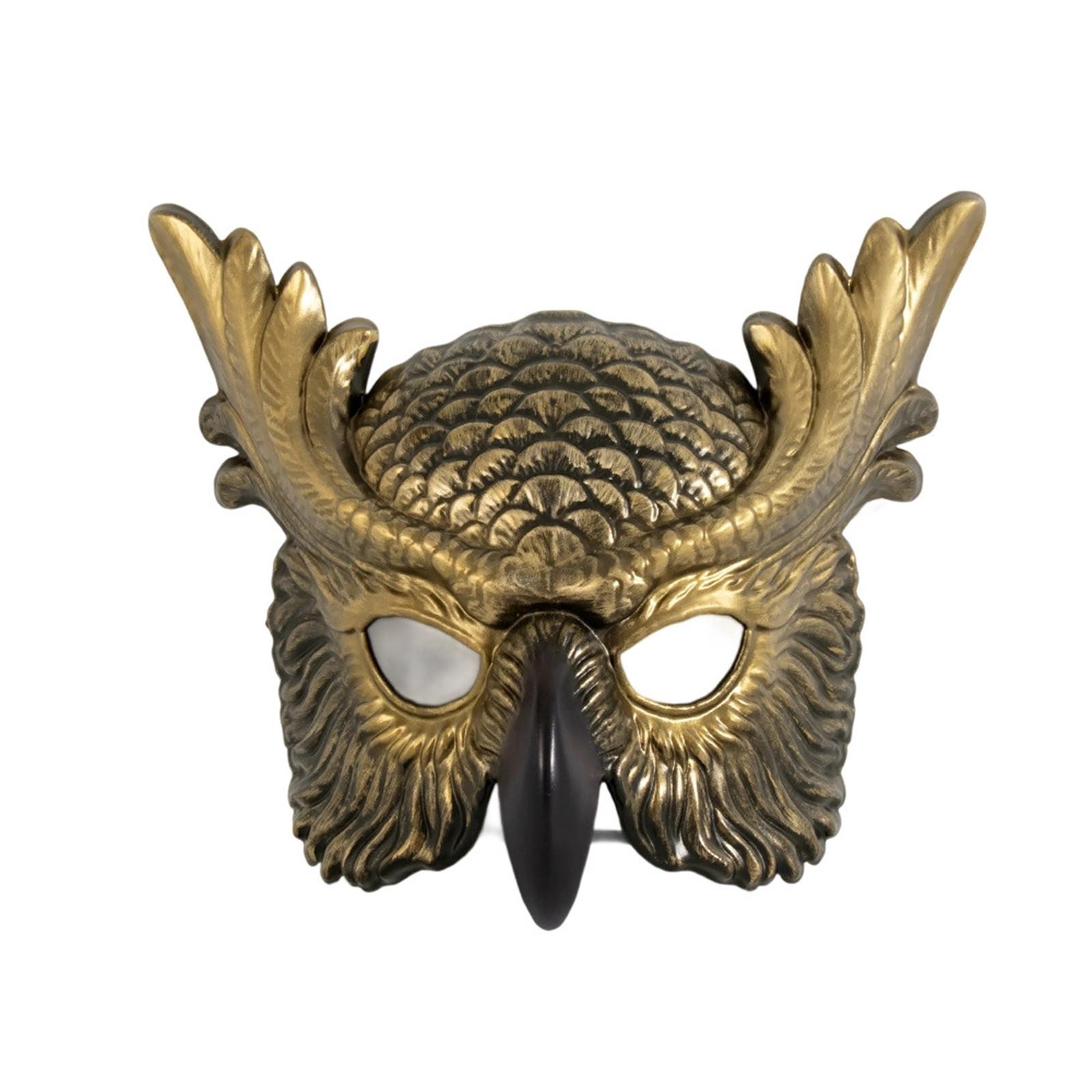 

Хэллоуин Реквизит Маска Совы Фестиваль Косплей Реквизит Атмосфера Танцевальная Вечеринка Наряд One Size золотой