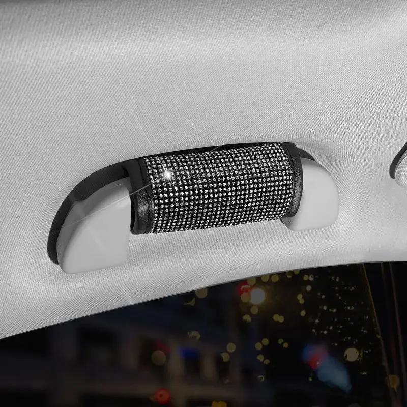 

Защитная накладка на ручку двери автомобиля с бриллиантовым кристаллом, универсальная внутренняя накладка на подлокотник, декоративная накладка на панель автомобиля, аксессуары