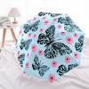1pc Butterfly Floral Pattern Automatic Folding Umbrella - Portable Collapsible 8-Rib Umbrella for All Seasons yy251119190