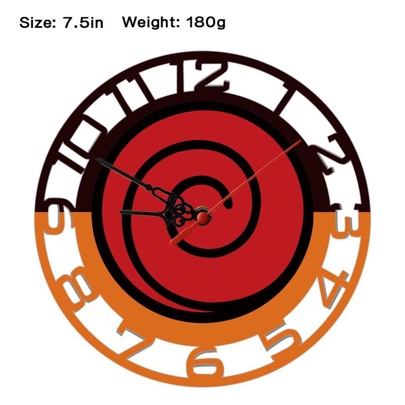 Naruto Sasuke Creative Wall Clock Anime Print Modern Minimalist Hanging Clock Naruto Shippuden Uzumaki Itachi