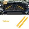2 tiras de ajuste de parrilla delantera para BMW F10 F11 F01 F02 F03 F04 F07 F06 F12 F13 F39 F48, marco de cubierta de tiras de parrilla delantera, pegatinas decorativas para coche