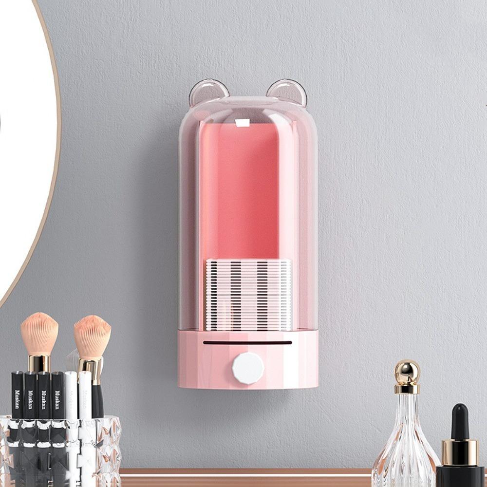 

Пылезащитный автоматический диспенсер для ватных дисков, настенный органайзер для ватных дисков, органайзер для ванной комнаты