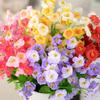 1 X Bouquet/60 Heads Artificial Fake Campanula Flower Leaf Wedding Party Decor