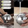 1pcs Stainless Steel Rolling Dough Ball M/S Size Dumpling Skin Special Rolling Pin Easy To Clean For Baking Pizza Pastry Tools