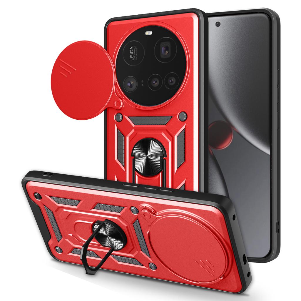 AMORUS For Xiaomi 15 Ultra Case Kickstand PC+TPU Phone Cover with Camera Lens Slider