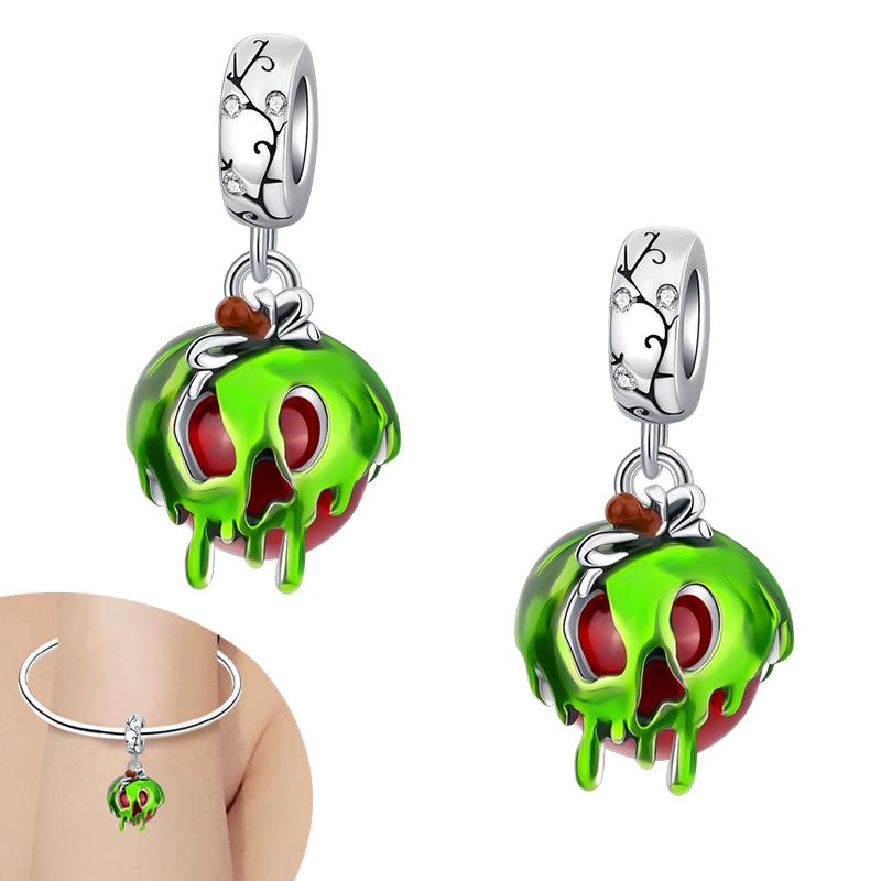 New Halloween Pumpkin Skull Witch Charm Bead Copper Fit Original Charms Bracelet Pendants Halloween Gift Diy