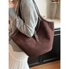 Autumn Winter Vintage Faux Suede Women Bag  New Large Capacity Commuter Handbags Female Casual Shoulder Bags