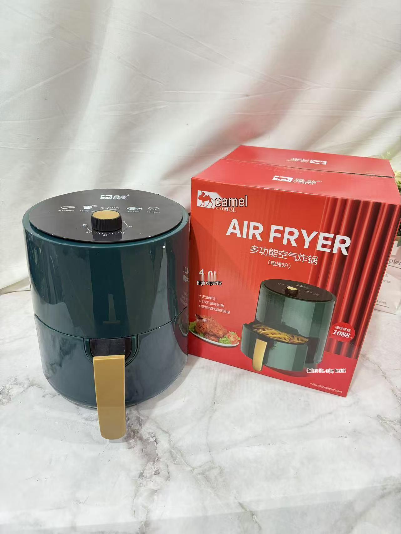 Верблюжий умный многофункциональный аэрофритюрник: Встроенная электрическая духовка с видимой фритюрницей