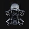 2PCS LED Car Door  Projector Lamps Welcome Light for Mercedes Benz Maybach W204 W205 W211 W21 C260 E300 W205 W212 AMG