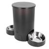 Automatic Cat and Dog Food Dispenser for 2 3L Timed Smart Food Dispenser with Voice Remote Dual Power Dual Bowl for Dry Food Cats, Cat/Dog Reminder,