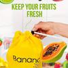 1-3pcs Banana Freshkeeping Bag Fruit Vegetables Storage Bag Insulated And Shock-Proof Pocket Drawstring Pocket Kitchen Supplies