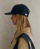 Teulaepighamoni Wool Blend Th Applique Logo Deep-Fit 6-Panel Cap_Navy
