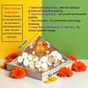 4 Inch Maha Laxmi Orgonite Pyramid with Shree Yantra, Rudraksha, Gomti Chakra & Pyrite | Vastu Dosh Nivaran