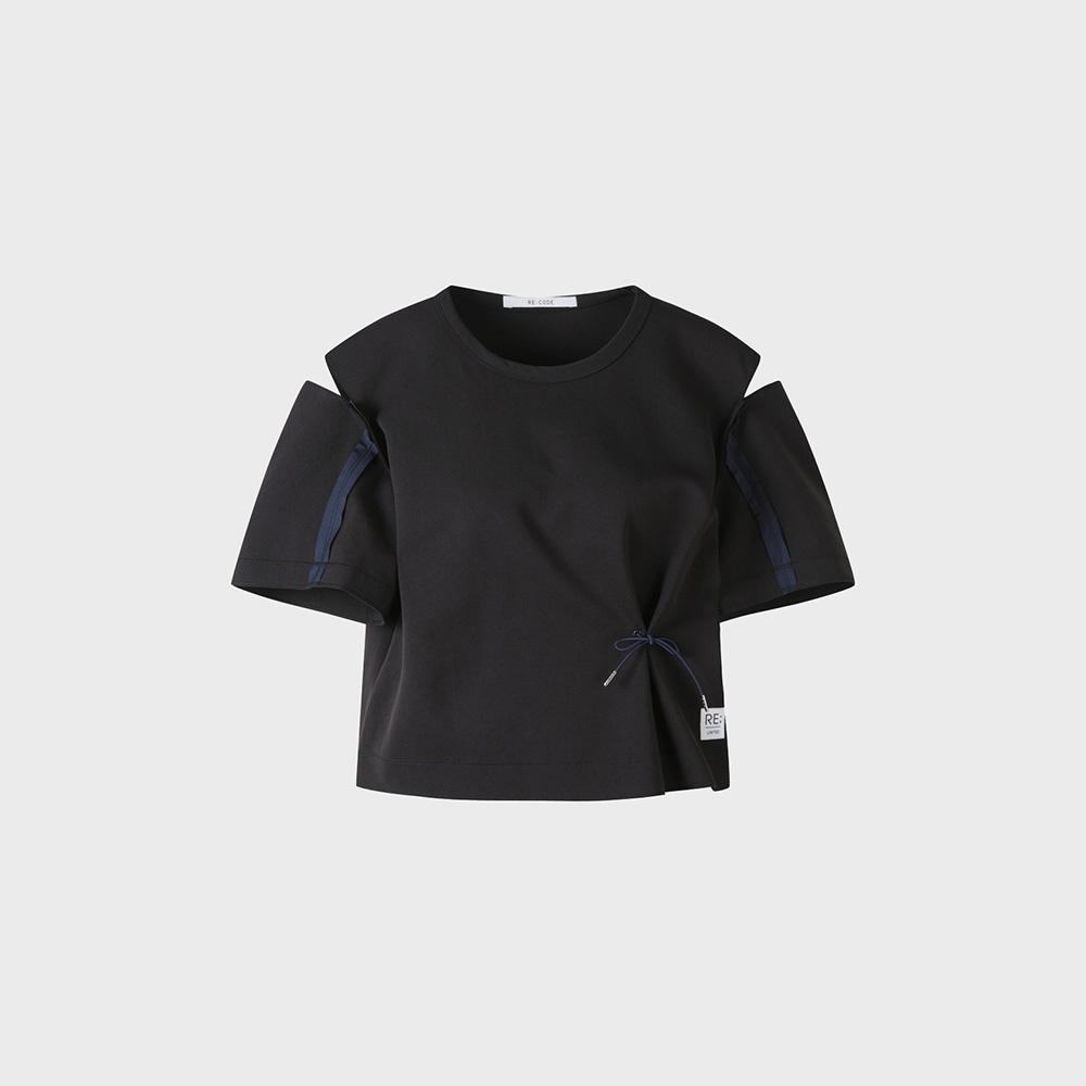 RECODE Slit Shoulder Top_Rqsam23587Bkx