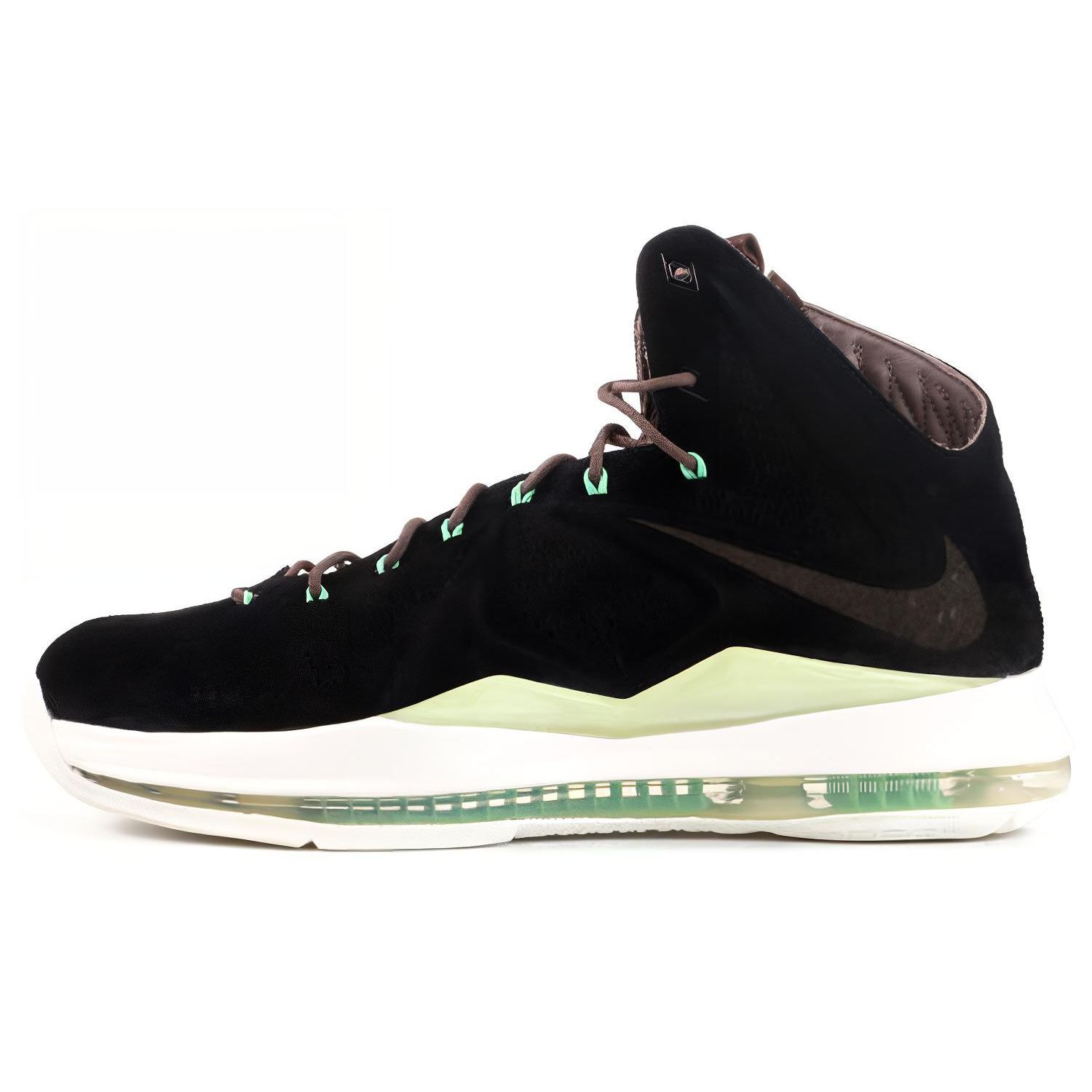 

Мужские кроссовки Nike LeBron 10 EXT QS Black Suede Black-Dk-Fld-Brown-Trmln 607078-001
