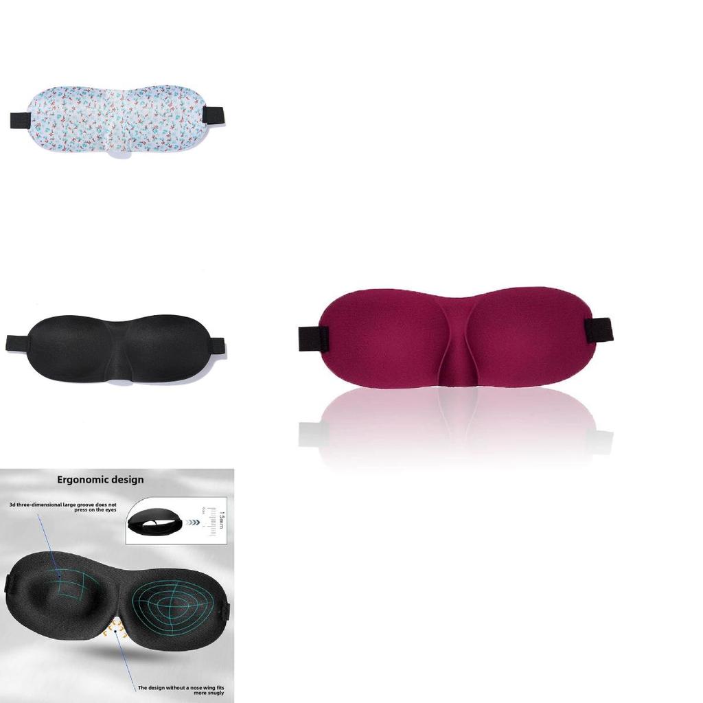 3d Stereoscopic Light Blocking Breathable Sleep Eye Mask For Travel And Sleep Improvement