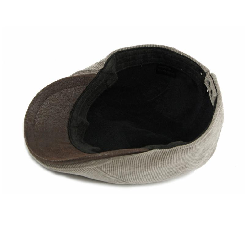 Autumn Winter Velvet Thick Warm Cap Men's Corduroy Beret British Retro Forward Cap Painter Cap