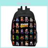 Entzückender Stumble Guys Rucksack für Jungen Strapazierfähige Schultasche aus Polyester für die Klassen 1-12