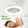 Ventilator de Plafon Inteligent 2 în 1 cu Lumină LED Silențios 30W E27 Dimmabil Lampă Ventilator cu Telecomandă Gură de Aer Reglabilă pentru Dormitor Living Bucătărie