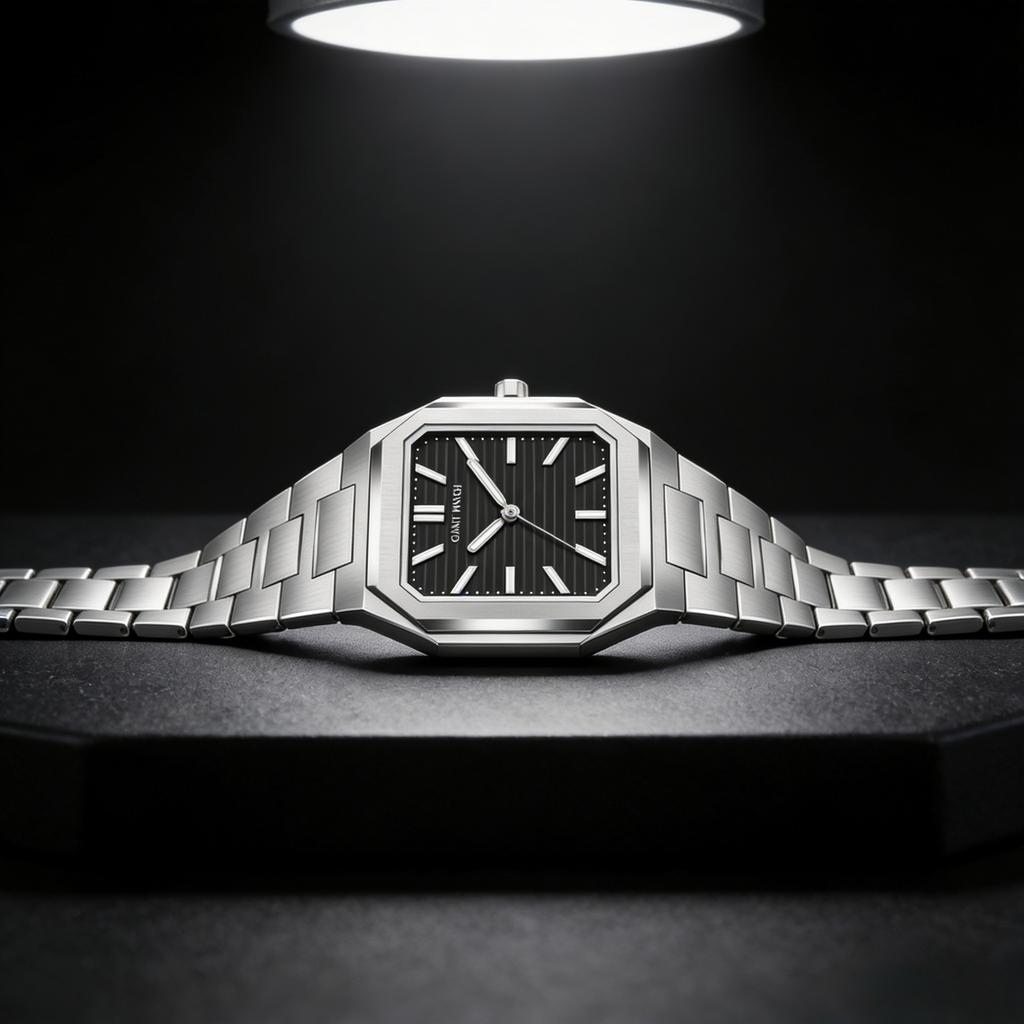 Fashion Casual Luxury Men'S Stainless Steel Square Quartz Watch Available