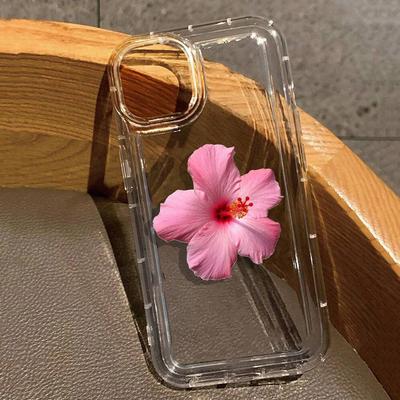 Realistischer Lilienblumen-Druck Klare Handyhülle Für iPhone 16E 16 15 14 13 12 11 Pro Max XS XR X 7 8 15 16 Plus SE Stoßfeste Hülle