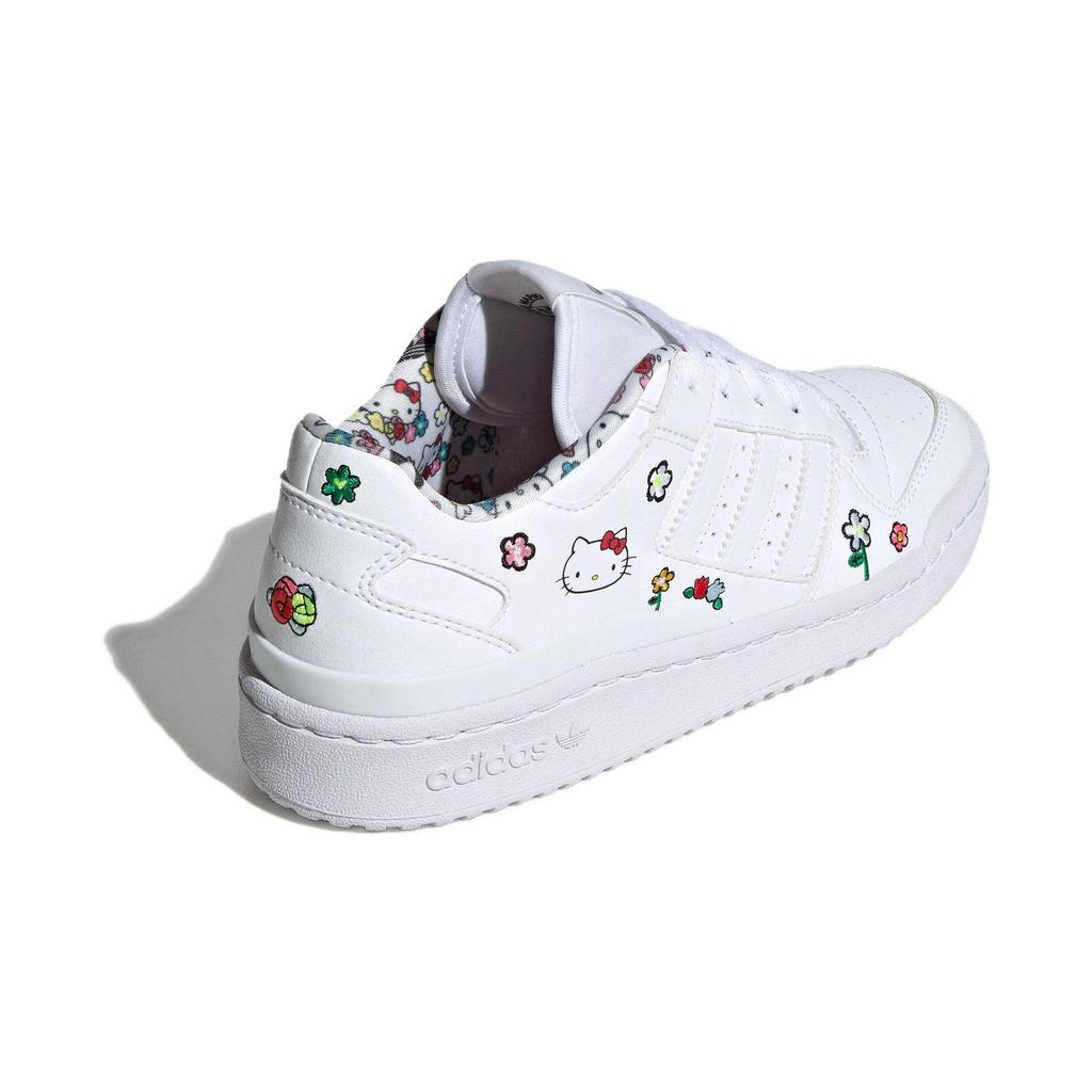 Hello Kitty X Adidas Forum Low J Floral Kids Sneakers White Cloud-White Core-Black IG0301