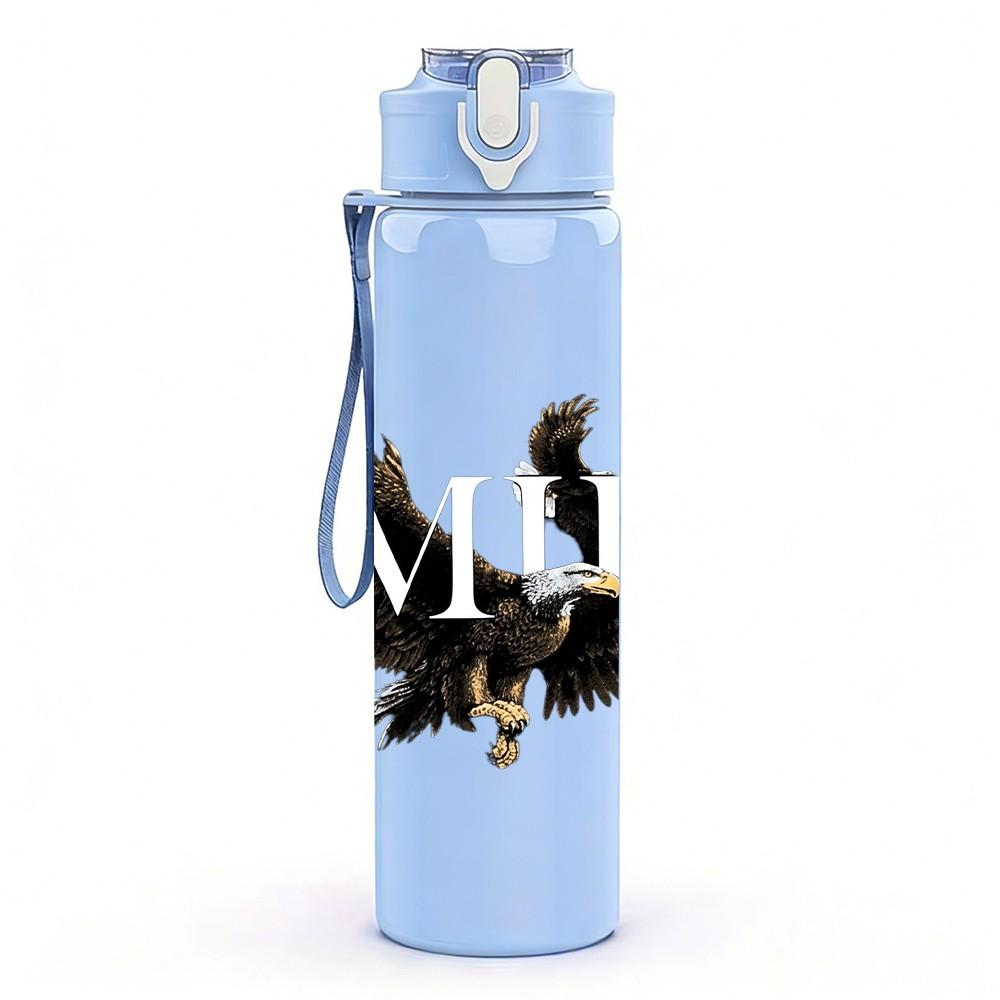 1PC Eagle Bird A B 750ml Sports Water Bottle Leakproof Straw Lid Outdoor Office Home