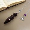 Dowsing Wooden Pendulum Wooden Reiki Spiritual Pendulo Creative Gift Round Cone Pattern