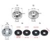 10pcs High Strength Alloy Grinder Flanges For 100mm Angled Grinders Rustproof Multiple Size Universal With Hex Nut Design