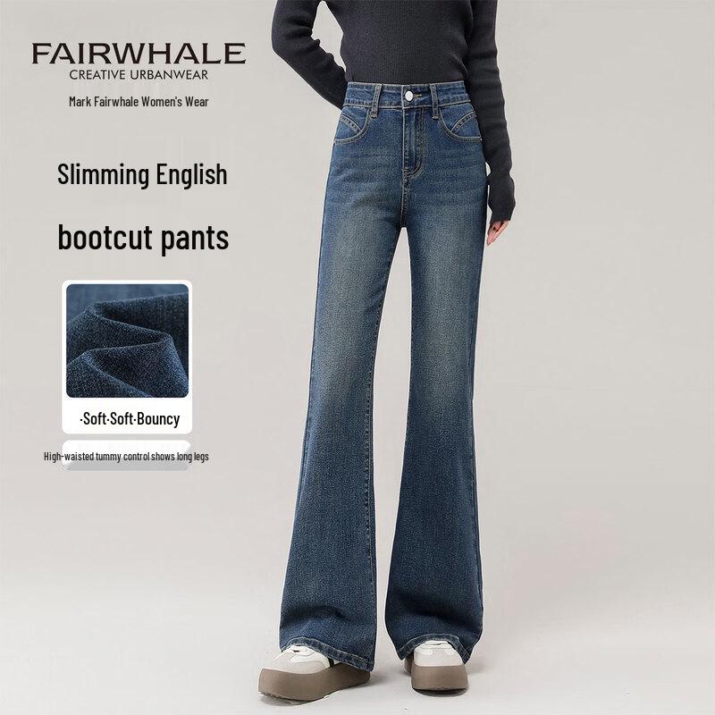 Mark Fairwhale Women s High-Waist Micro Flare Jeans 28