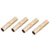 Brass Fitting Hose Barb Tail Reducer Reducing Plug Connector (6mm-8mm 4 pcs)