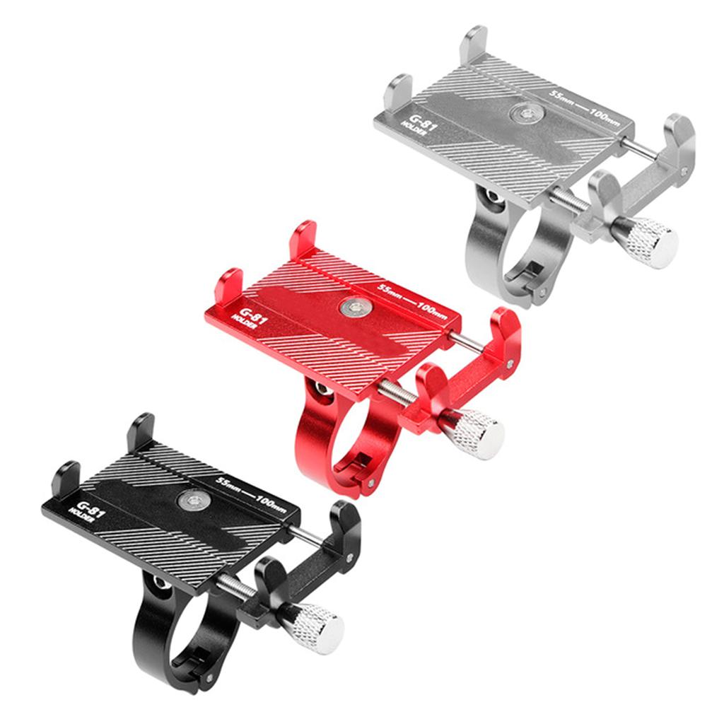 Cykelstyre Telefonhållare Klämma Aluminiumlegering Halkfri för Mountainbike Scooter Crosscyklar Styre Telefonklämmor