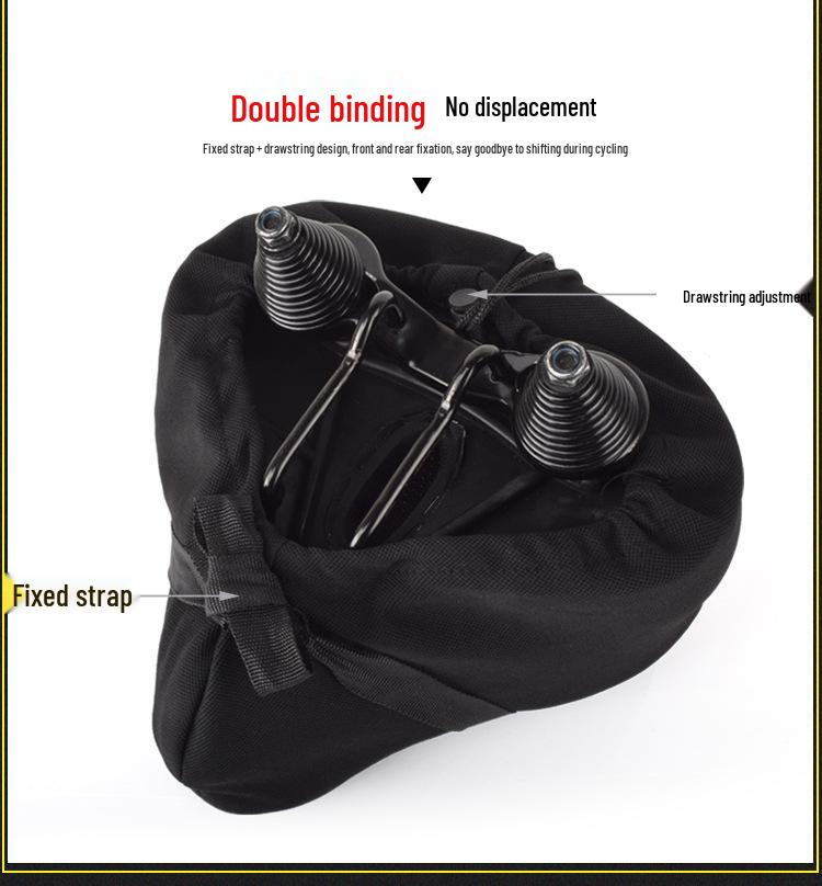 Almofada de Assento para Bicicleta de Montanha Elétrica: Capa de Silicone 3D Macia, Confortável e Espessa para Bicicletas e Patinetes.