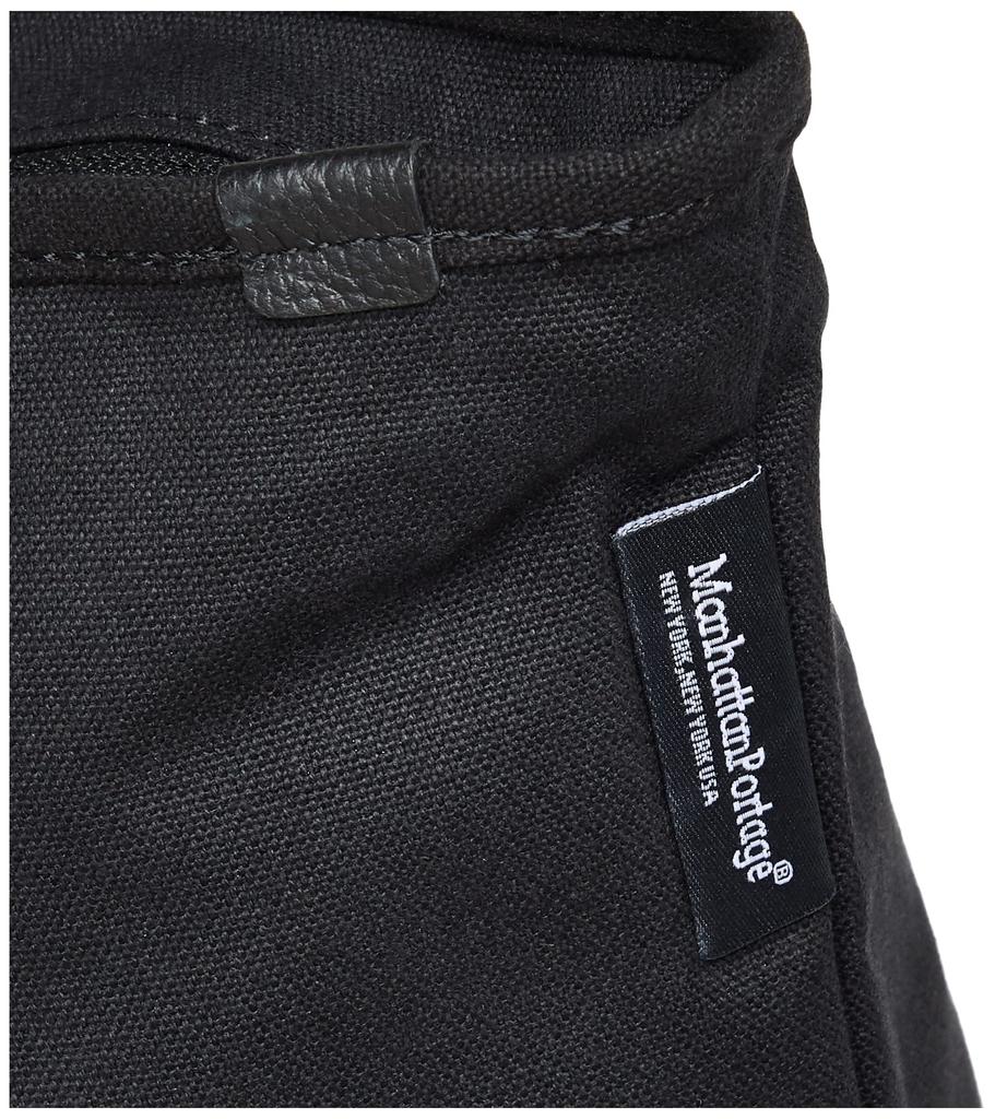 Manhattan Portage Black Label Offizielle Tragetasche MP1385LCVLBL Bevy Tragetasche (LG) Leicht Schwarz Leinwand