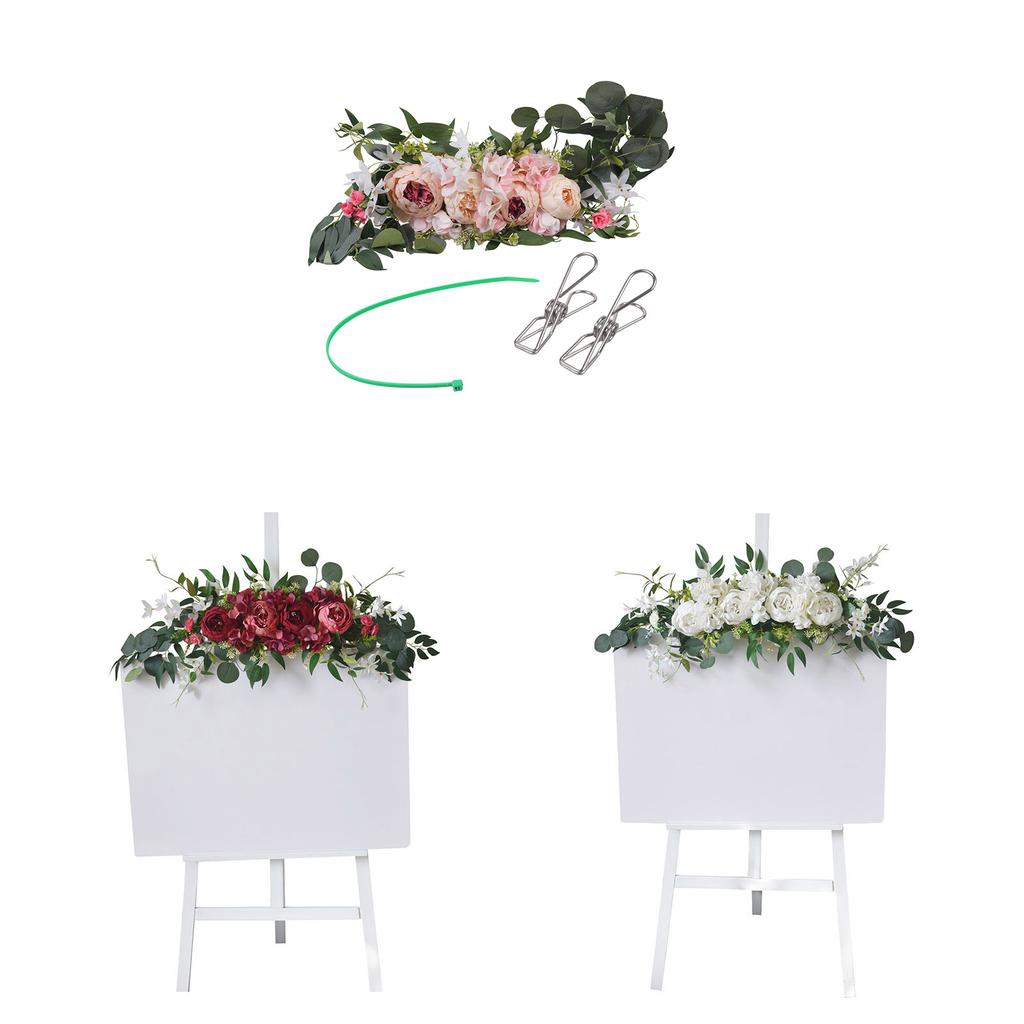 Artificial Flower Swag Wedding Arch Decoration for Wedding Reception Backdrops Wedding Ceremony Sign Flower Decoration
