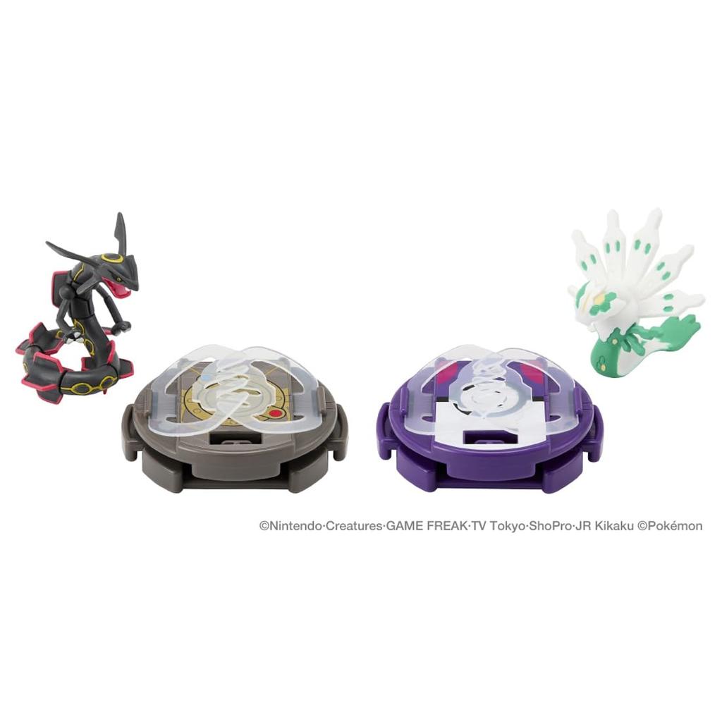 Pokemon Monster Collection Battleze Black Rayquaza VS White Zygarde (50% form)