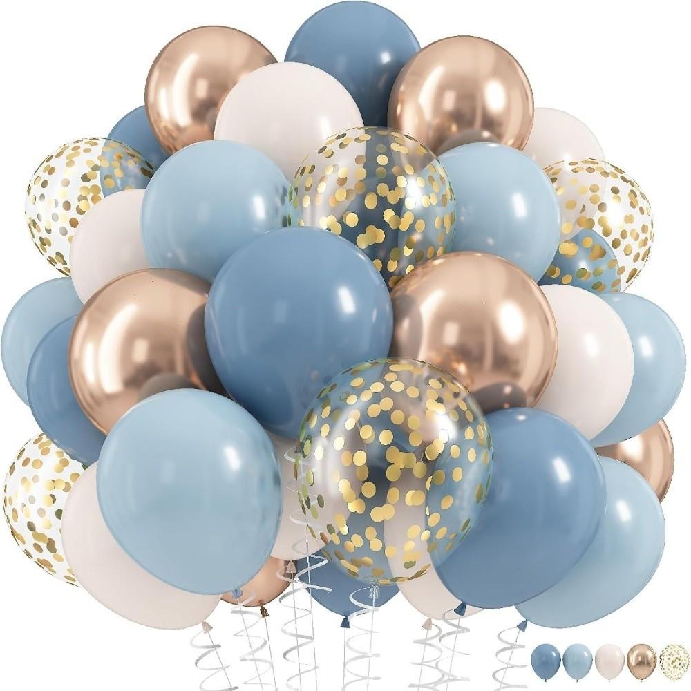 60Pcs 10 Inch Latex Balloons Lightweight Birthday Party Supplies Balloon Set Wedding Decor