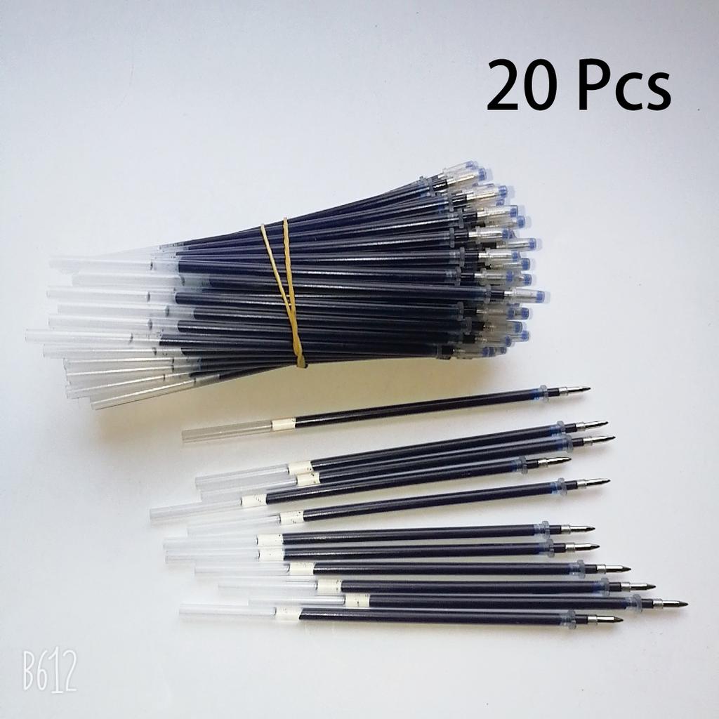0.5mm 20pcs/set Gel Pen Refill Office Signature Rods Red Blue Black Ink Office School Stationery Writing Supplies Handles Needle